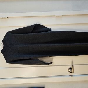 Dark Grey Long Sleeve Sweater Dress